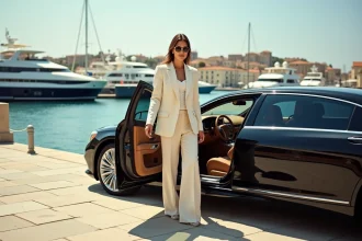 Transport de luxe sur la Côte d'Azur avec vue sur la mer